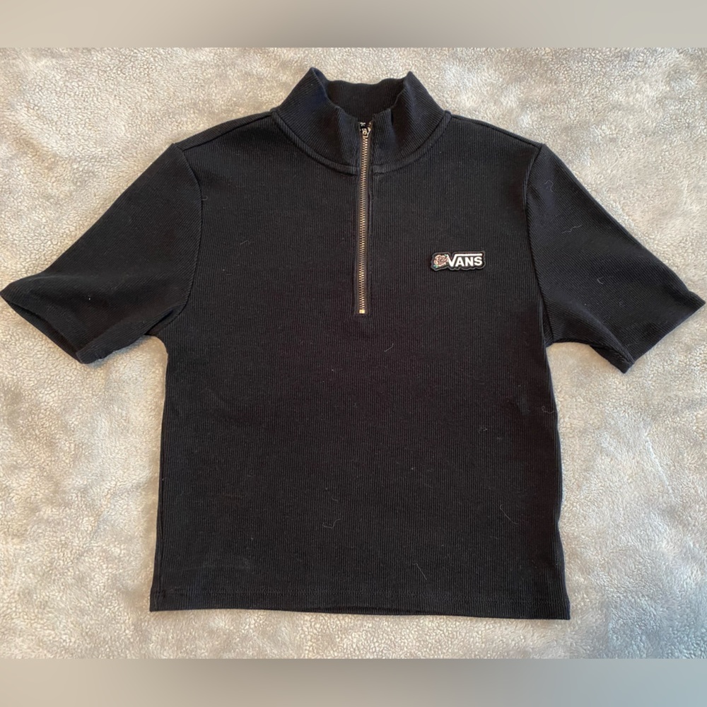 Vans Black Ribbed Texture Shirt